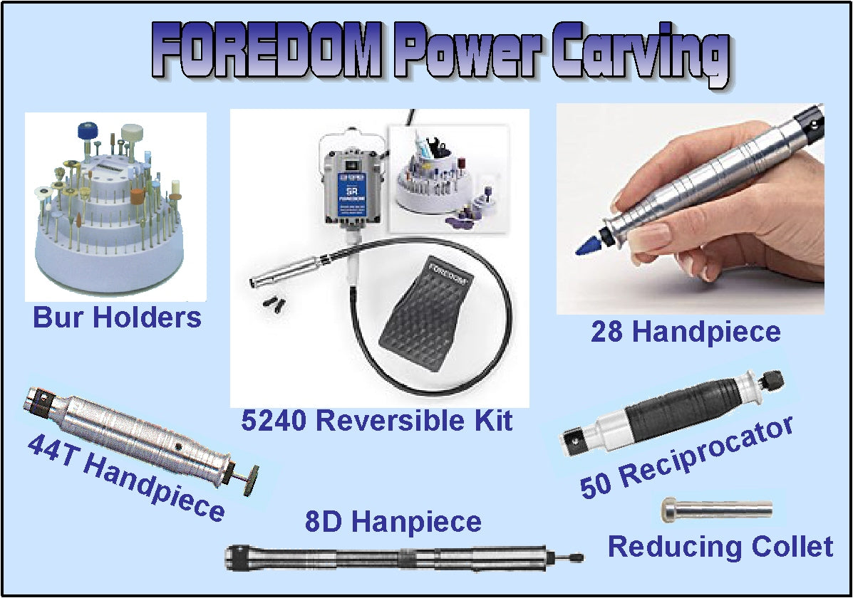 Foredom Power Carving, Bigfoot Carving Tools