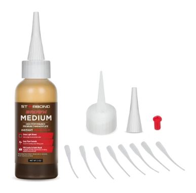 2011205 - Starbond Light Brown, Medium CA Glue, 2 oz., bigfoot-carving-tools