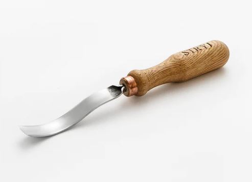 Long Gouge #5, Bent, 5/8" (15mm), Bigfoot Carving Tools