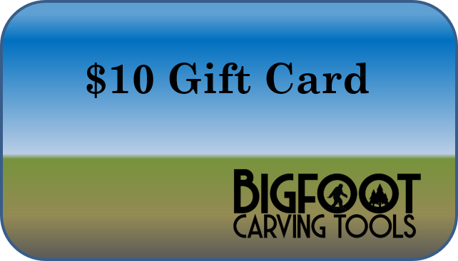 Gift Card, $10.00, bigfoot-carving-tools, Woodcarving, Carving