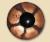 1231202 - Glass Reptile Eye, Copper, 5mm - bigfoot-carving-tools